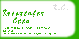 krisztofer otto business card